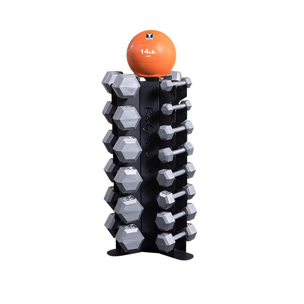 Body Solid - 3-Sided Vertical Dumbbell Rack (GDR80)