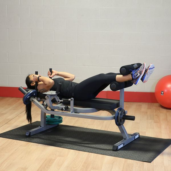 Horizontal Ab Crunch Machine - Body Solid (GAB100B)