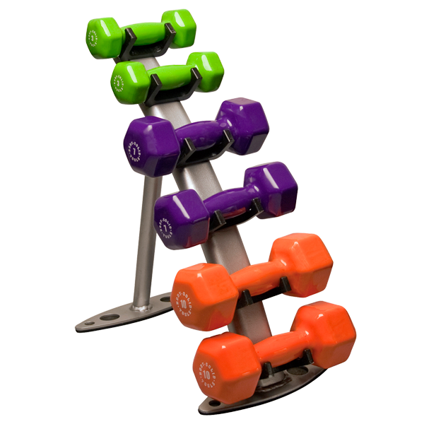 Body Solid - 3-Pair Vinyl Dumbbell Rack (GDR10)