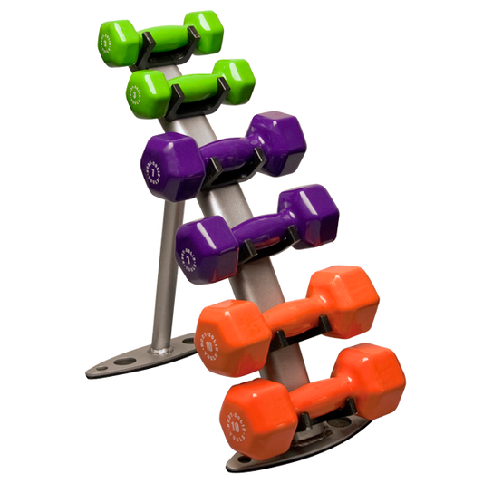 Body Solid -  3-Pair Vinyl Dumbbell Rack (GDR10)