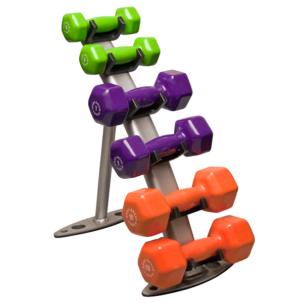 Body Solid - 3-Pair Vinyl Dumbbell Rack (GDR10)