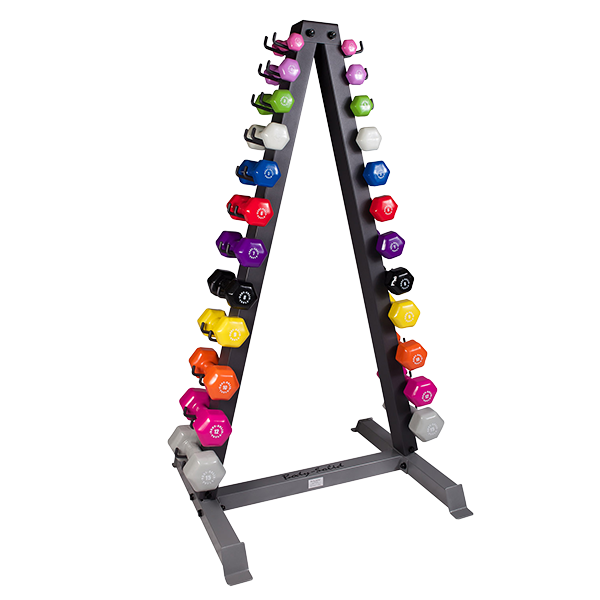 Body Solid - Vinyl/Neoprene Dumbbell Rack (GDR24B)