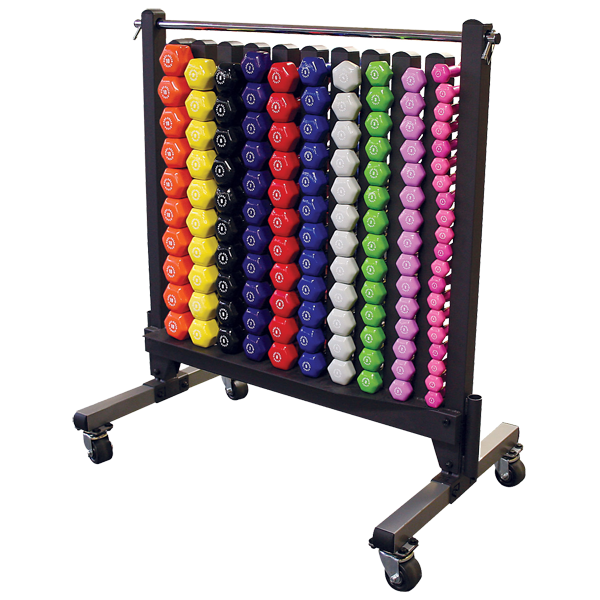 Body Solid - Commercial Vinyl/Neoprene Dumbbell Rack (GDR500)