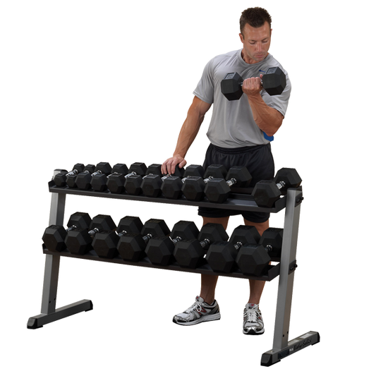 Body Solid - 60" 2-Tier Dumbbell Rack (GDR60B)