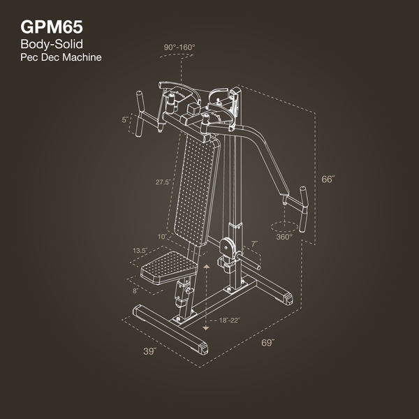 Body Solid - Plate Loaded Pec Machine (GPM65B)