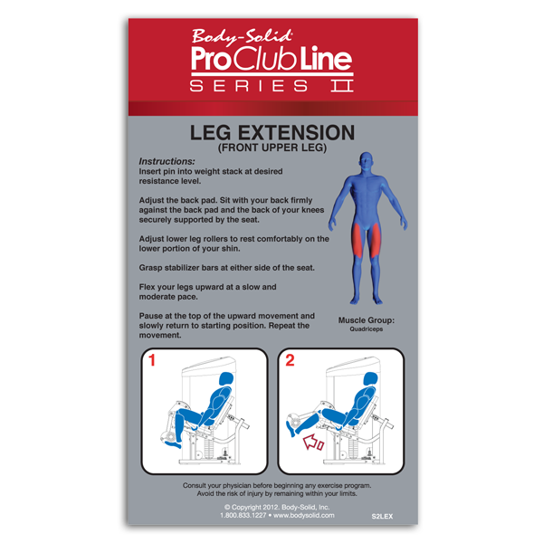 Leg Extension - Series II - Pro Clubline (S2LEX)