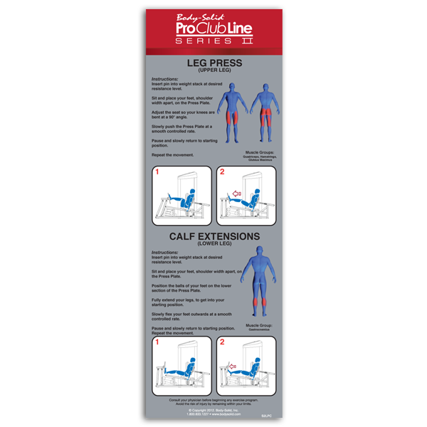 Leg Press & Calf Raise - Pro Clubline - Series II (S2LPC)