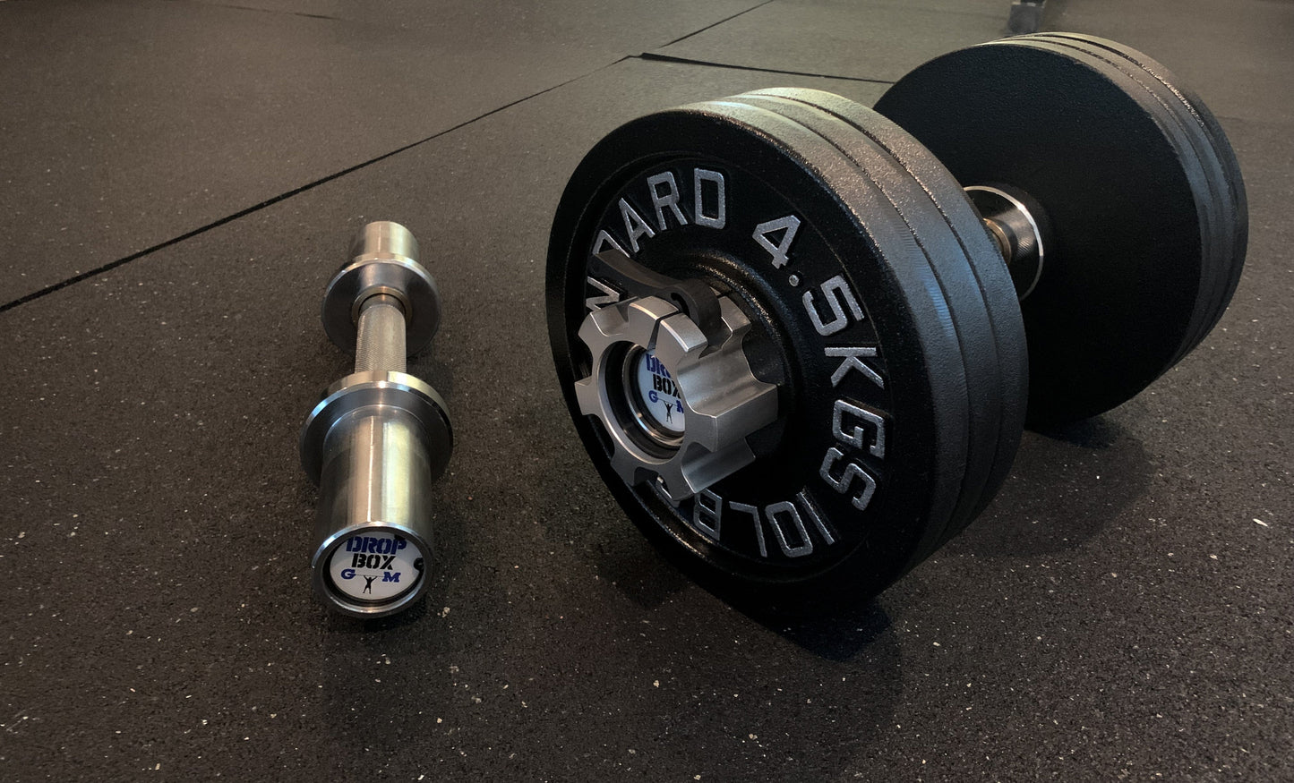 PAIR 8-65 Lb Loadable Dumbbell 14.5" With Weights