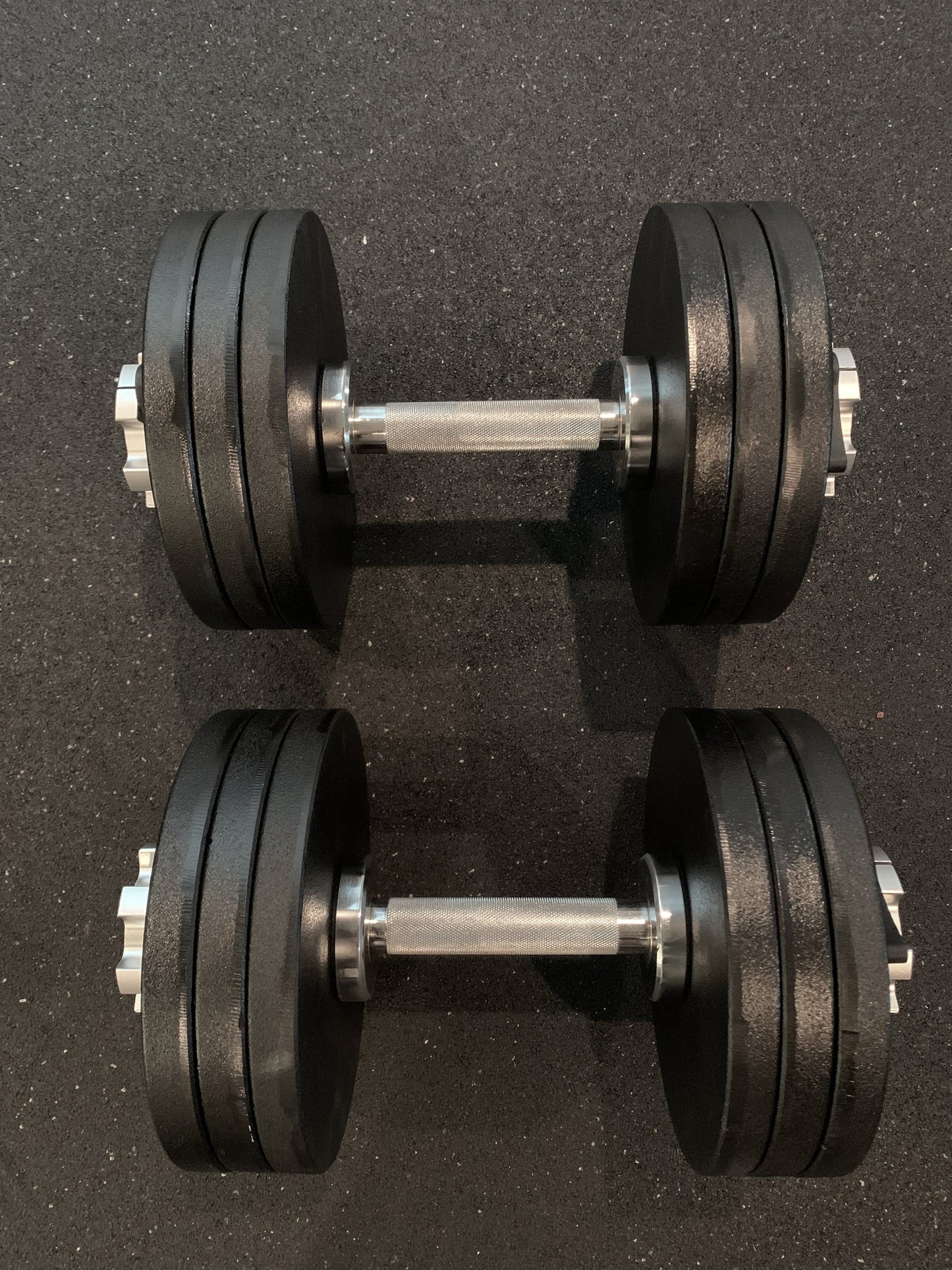 PAIR 8-65 Lb Loadable Dumbbell 14.5" With Weights