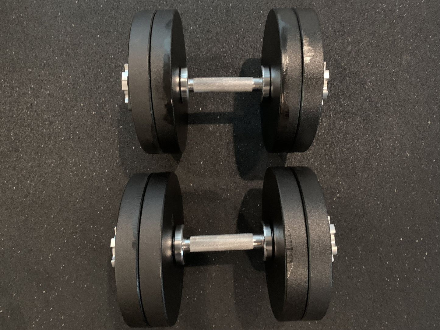PAIR 8-65 Lb Loadable Dumbbell 14.5" With Weights