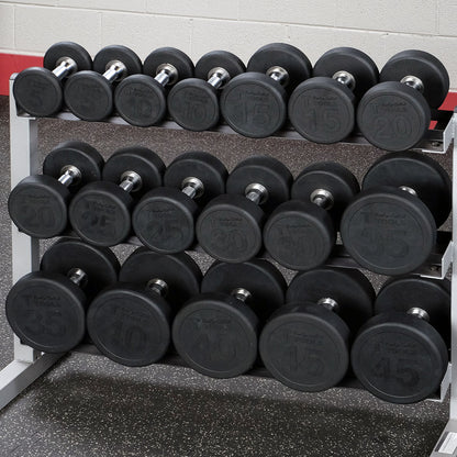 Rubber Round-Head Dumbbell Set - Body-Solid SDPS900