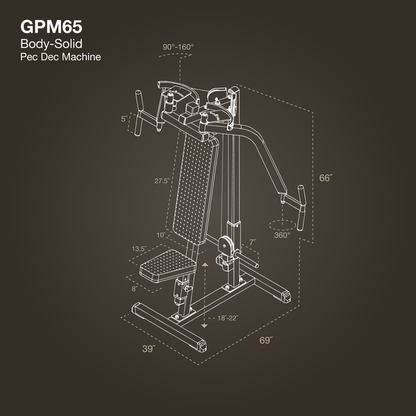 Body Solid - Plate Loaded Pec Machine (GPM65)