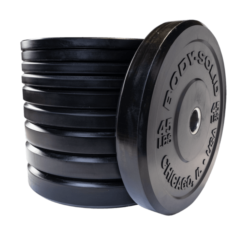 Olympic Bumper Plate Pair, Black - Body-Solid