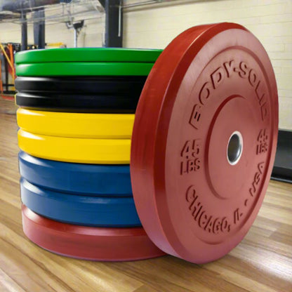 Olympic Bumper Plate Pair, Color - Body-Solid