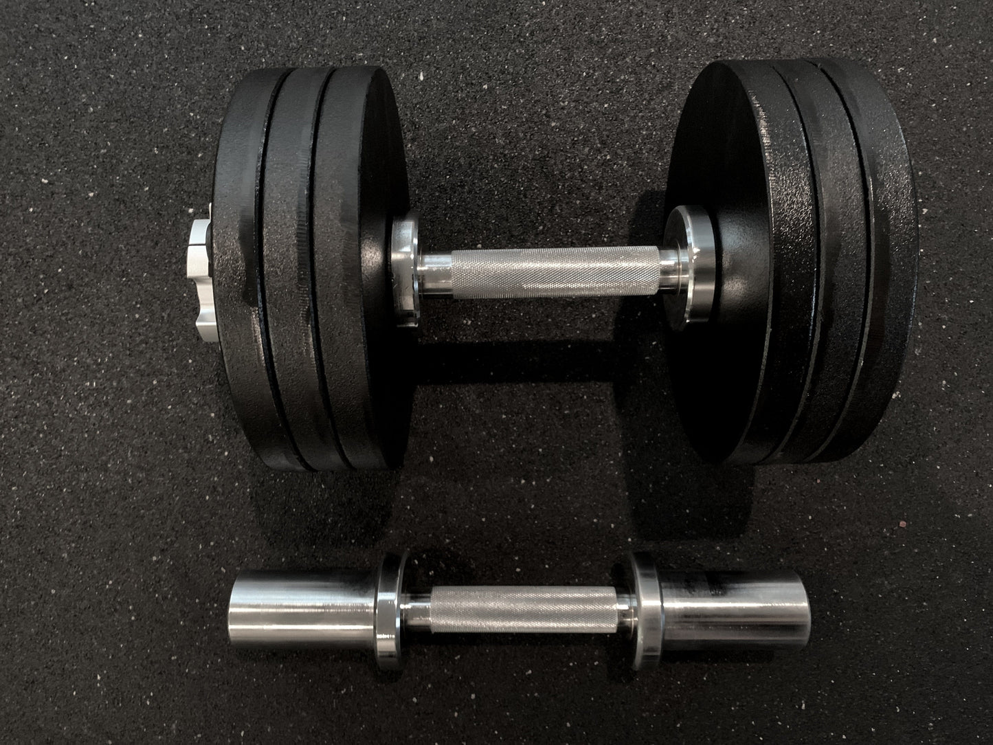 PAIR 8-65 Lb Loadable Dumbbell 14.5" With Weights